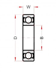 Подшипник Высокотемпературные подшипники Подшипник 6205 BHTS ZZ C4 220°-250° по выгодным ценам Одесса